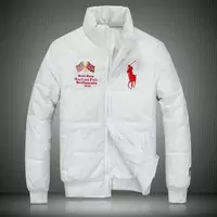 ralph lauren doudoune manteau hommes big pony populaire 2013 drapeau national usa blanc